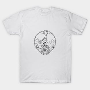 Goat on a unicycle T-Shirt